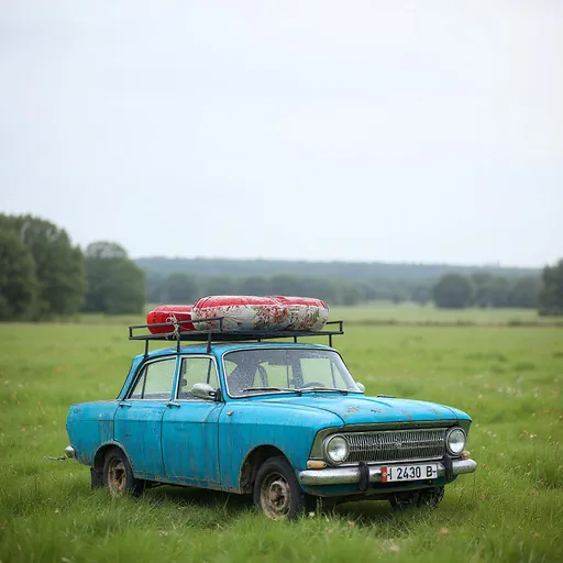 Background replacement to city scene